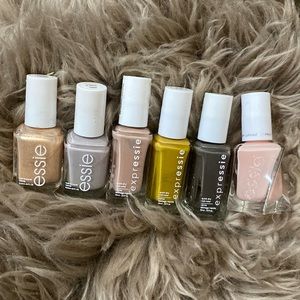 Set of 6 Essie Nail Polishes, expressie, gel couture